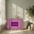 Tá tú go hálainn magenta stamp Irish print – wall mockup 2