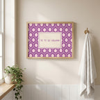 Tá tú go hálainn purple Irish print – wall mockup 6