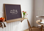 Mo ghrá go daingean thú script Irish print – wall mockup 8