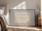 Irish House Blessing gingham lace Irish print – wall mockup 7