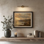 Galway Bay sailboat oil painting Irish print – wall mockup 2