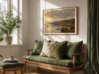 Galway Bay sailboat oil painting Irish print – wall mockup 6