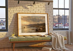Galway Bay sailboat oil painting Irish print – wall mockup 8