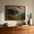 Cliffs of Moher Sheep Landscape Irish print – wall mockup 1