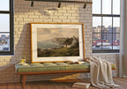 Irish Coast with Cottage Irish print – wall mockup 8