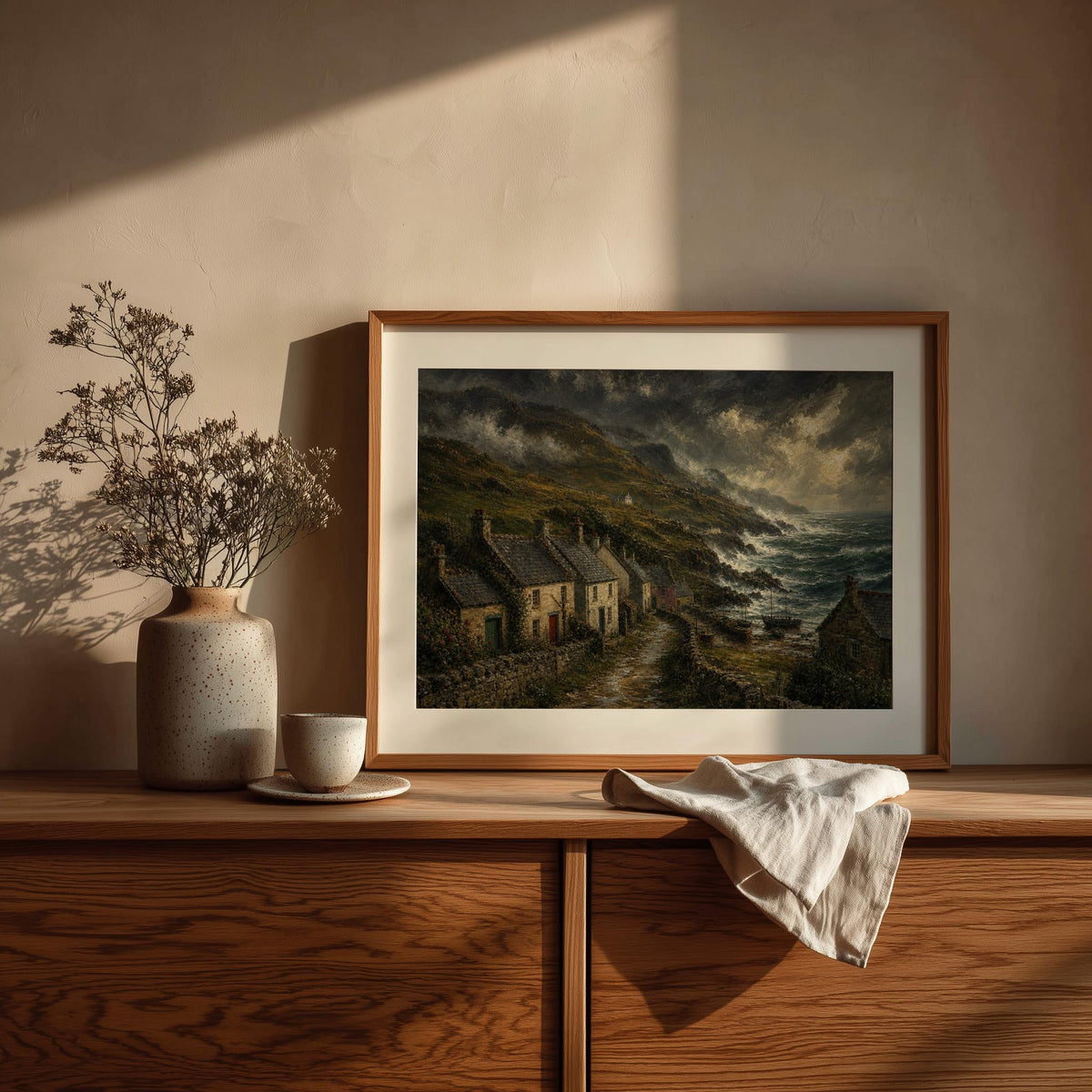 Stormy Irish coast print – mockup 3