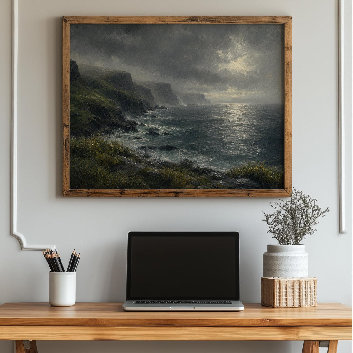 Stormy Irish coast print – mockup 3