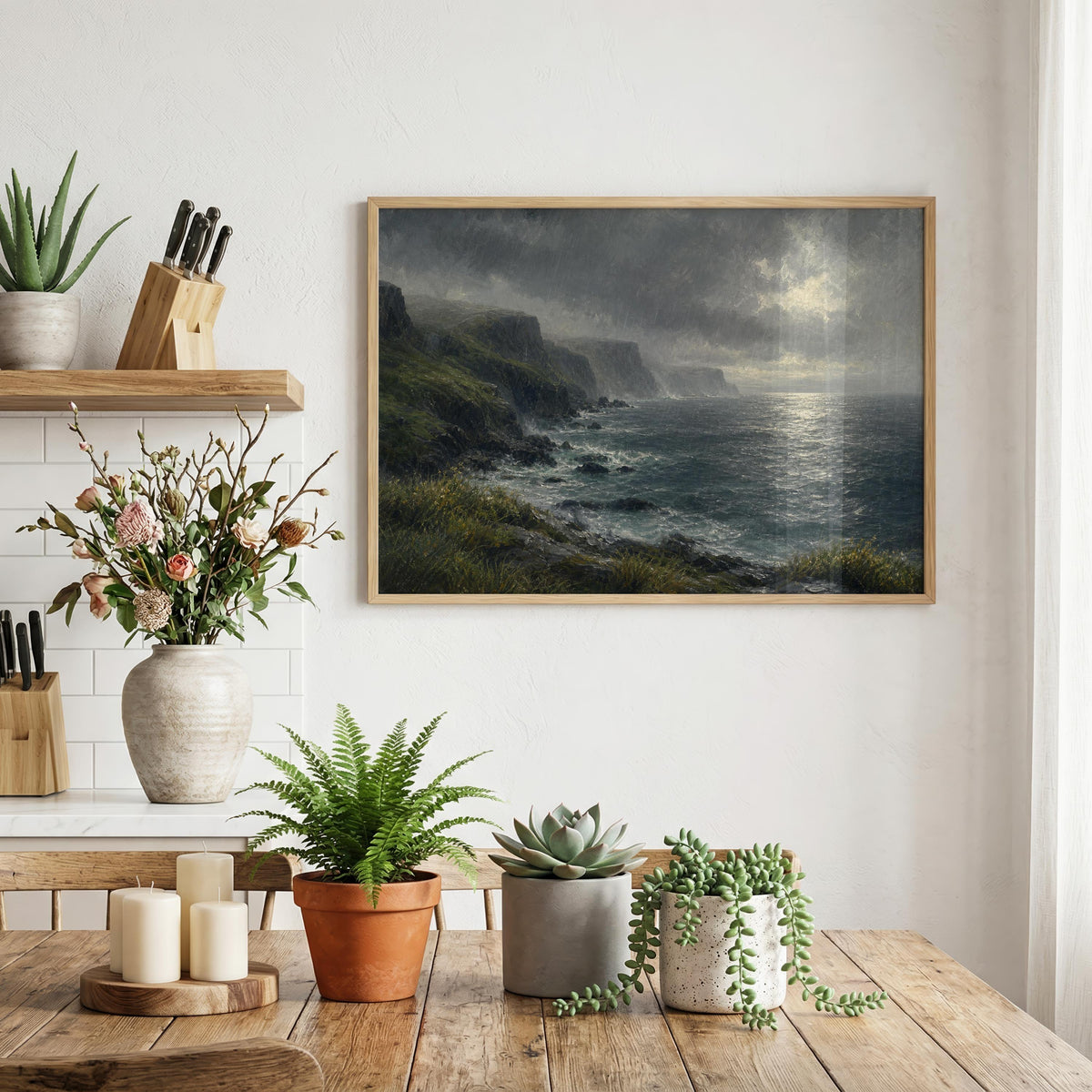 Stormy Irish coast print – mockup 5