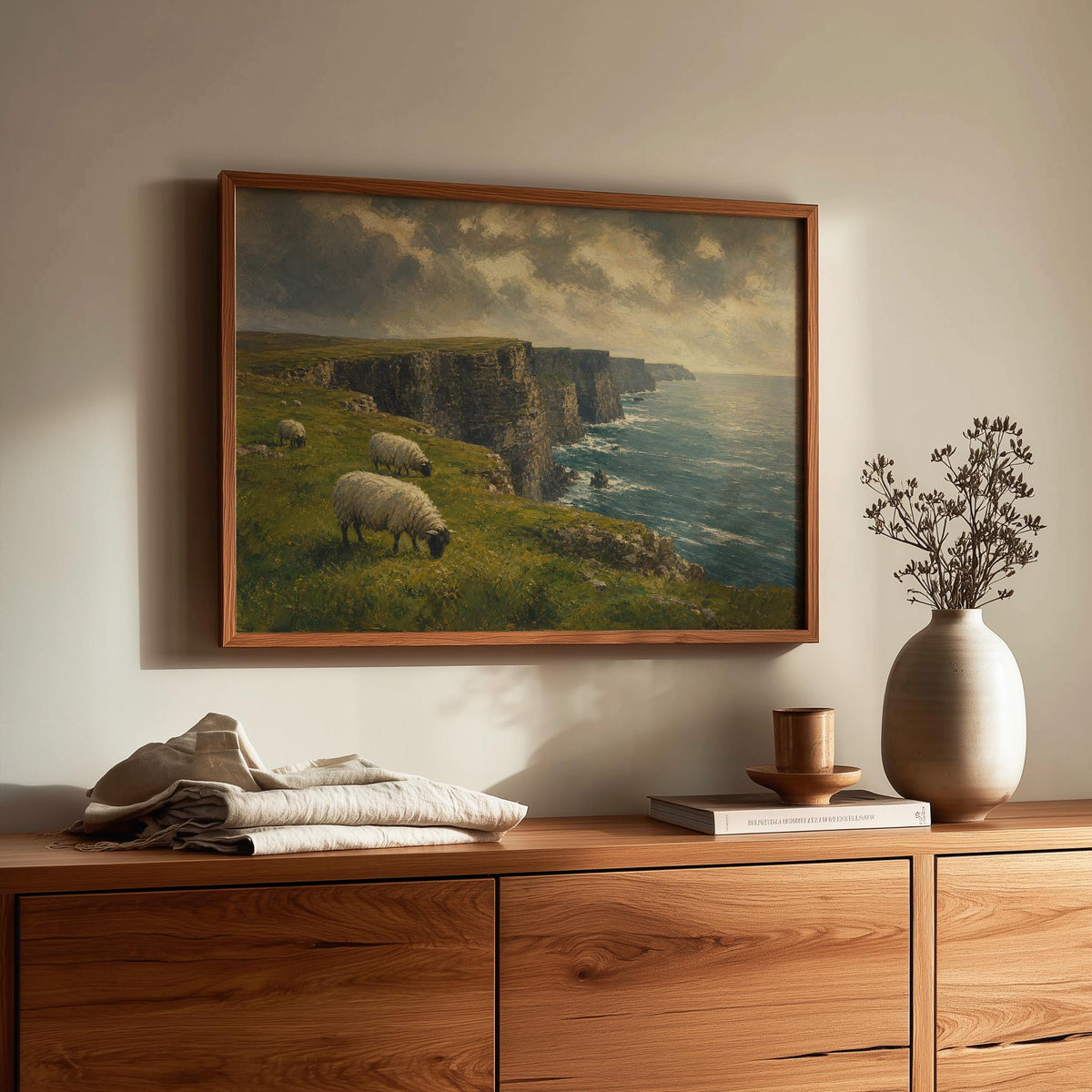 Cliffs of Moher sheep print – mockup 4