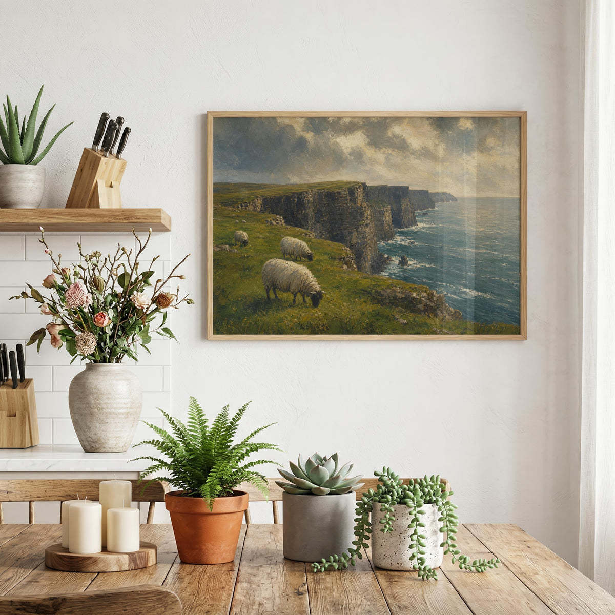 Cliffs of Moher sheep print – mockup 7