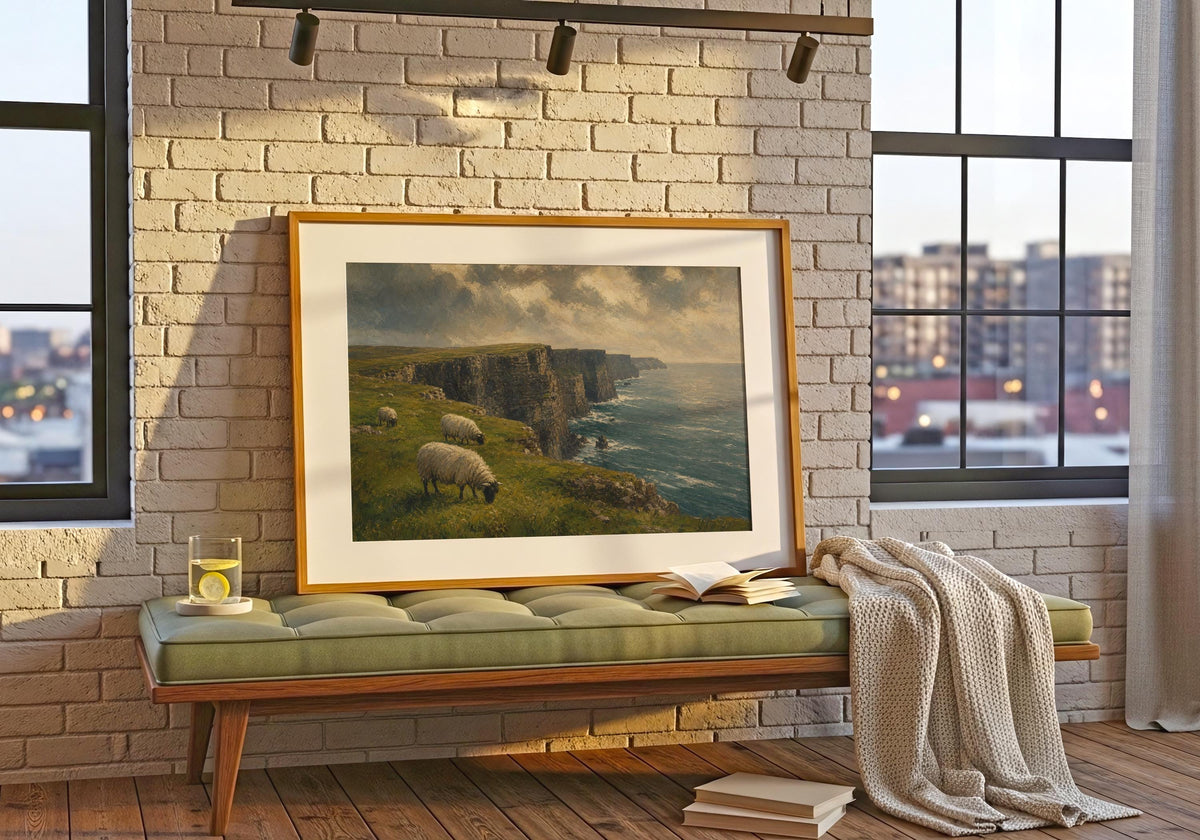 Cliffs of Moher sheep print – mockup 5