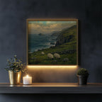 Irish coast sheep print – mockup 5