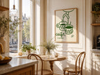 Caife le do thoil espresso cups Irish print – wall mockup 5