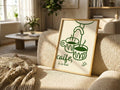 Caife le do thoil espresso cups Irish print – wall mockup 1