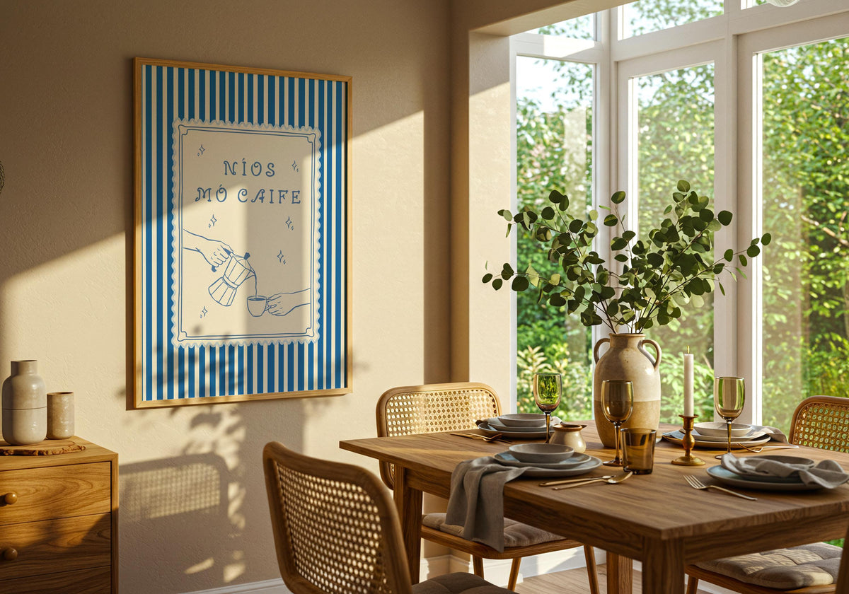 Níos Mó Caife moka pot print – mockup 5