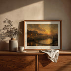 Ha'penny Bridge Dublin Irish print – wall mockup 3