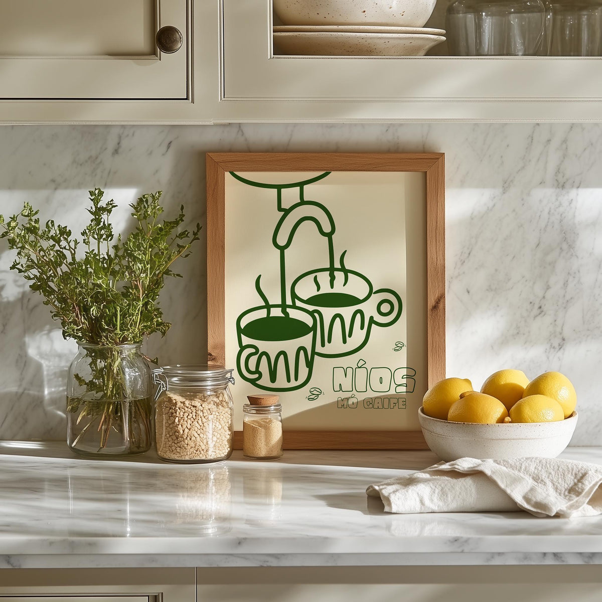 Níos Mó Caife Irish print – mockup 4