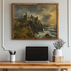Dunluce Castle Irish print – wall mockup 4