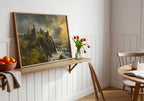 Dunluce Castle Irish print – wall mockup 6