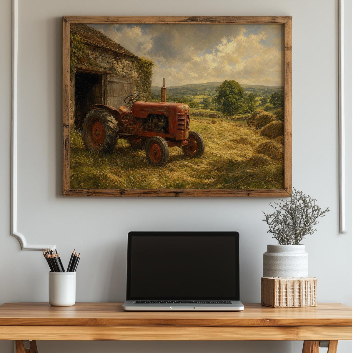 Red tractor Irish print – mockup 5
