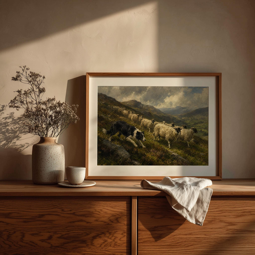 Shepherd dog Irish print – mockup 4