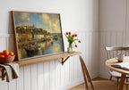 Kinsale Harbour Sailboat Irish print – wall mockup 2