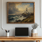 Fanad Head Lighthouse painting Irish print – wall mockup 5