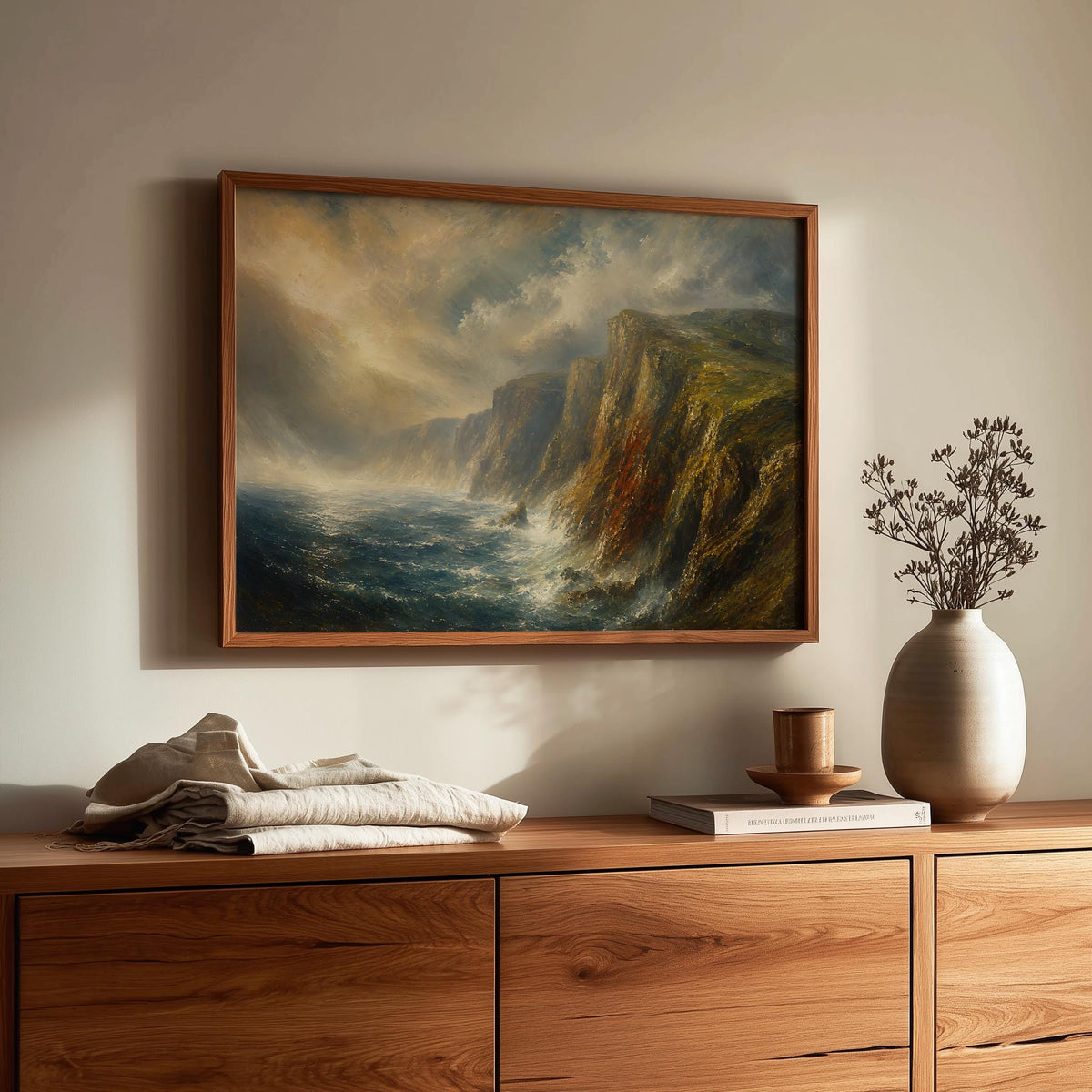 Slieve League cliffs Irish print – mockup 2