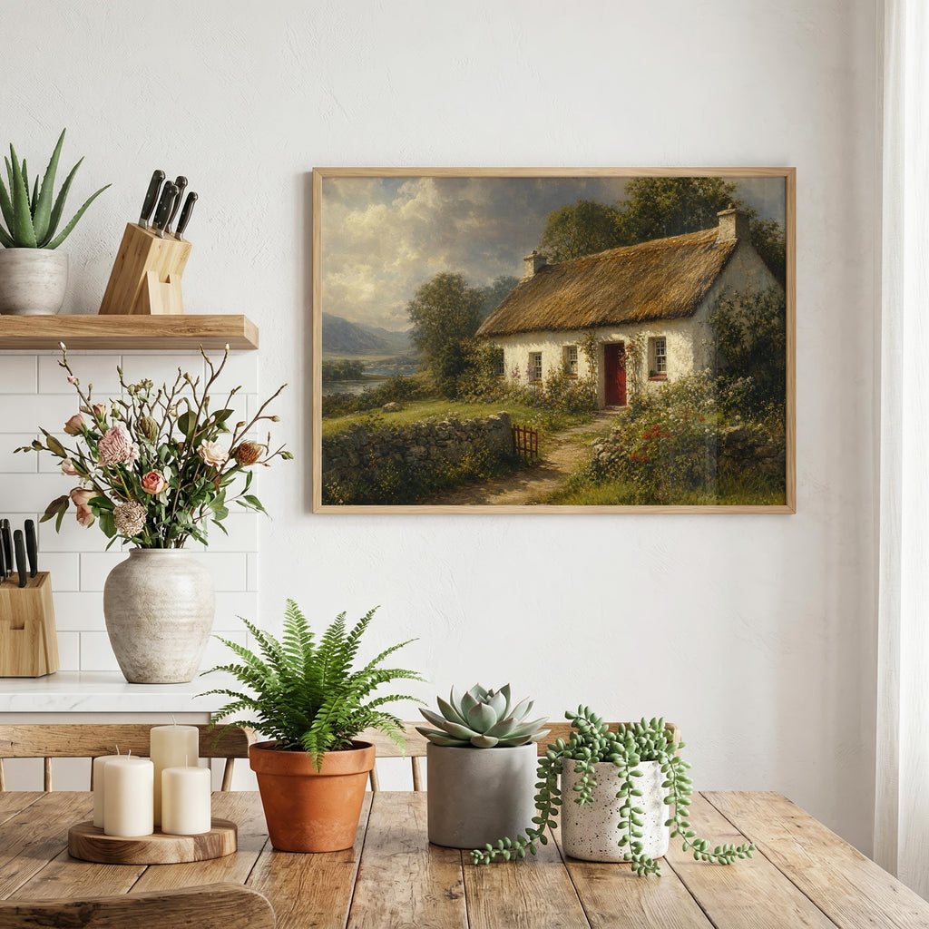Red door cottage Irish print – mockup 7