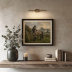 Irish Draught Horse Oil Painting Irish print – wall mockup 2