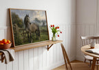 Irish Draught Horse Oil Painting Irish print – wall mockup 7
