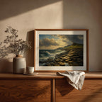 Giant's Causeway oil painting Irish print – wall mockup 8