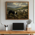 Irish herding dog painting Irish print – wall mockup 2