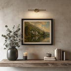 Kylemore Abbey lake landscape Irish print – wall mockup 2