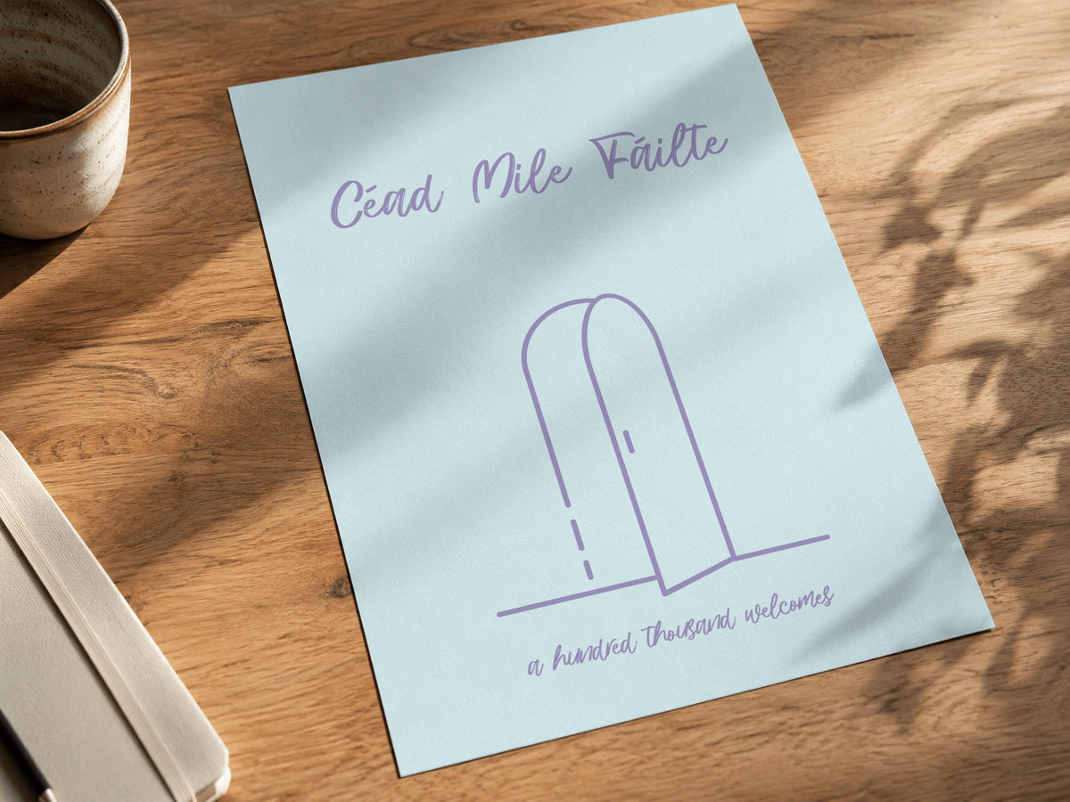 Céad Míle Fáilte Hand Lettered print – photo 5