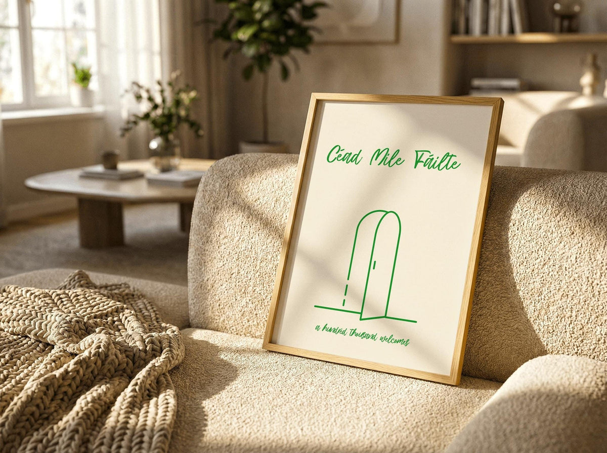 Céad Míle Fáilte Hand Lettered print – photo 6
