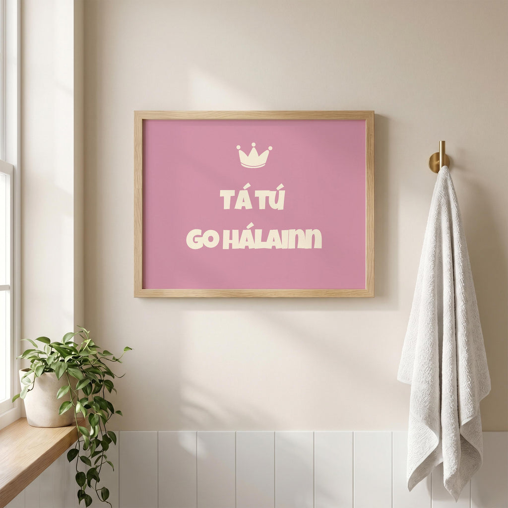 Tá Tú Go Hálainn print – mockup 6