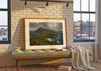 Great Blasket Island vintage Irish oil painting print – wall mockup 9