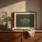 Mo ghrá go daingean thú Irish print – wall mockup 6