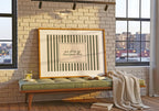 Green stripe Gaelic love quote print – wall mockup 9