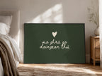 Irish love deep green Irish print – wall mockup 6