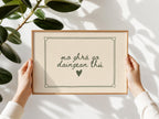 Irish love quote cream script Irish print – wall mockup 6