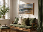 Ballybunion Beach vintage Irish oil painting print – wall mockup 9