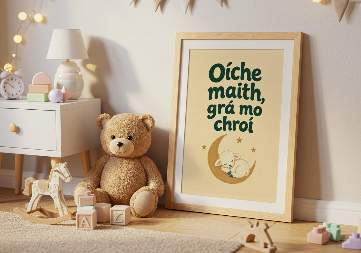 Oíche Mhaith baby print – mockup 6