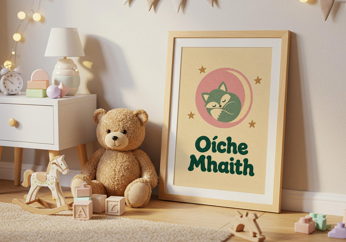 Oíche Mhaith fox print – mockup 5