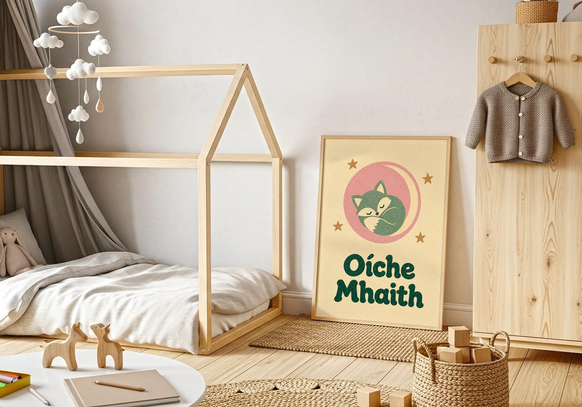 Oíche Mhaith fox print – mockup 8