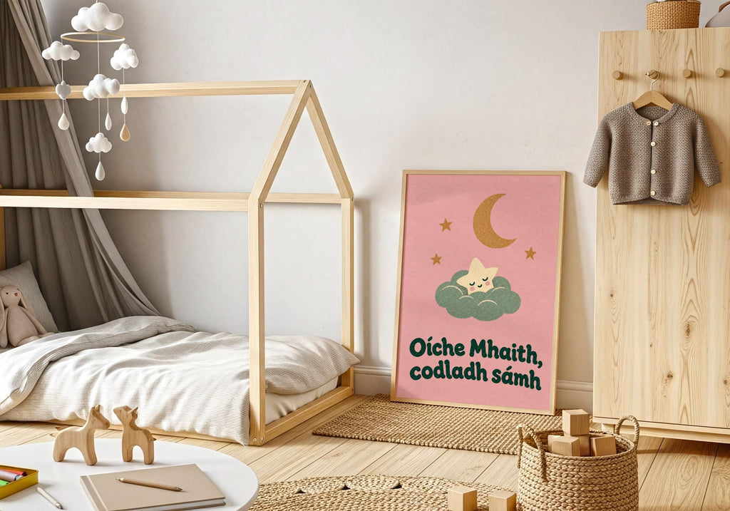 Oíche Mhaith sleepy star print – mockup 8