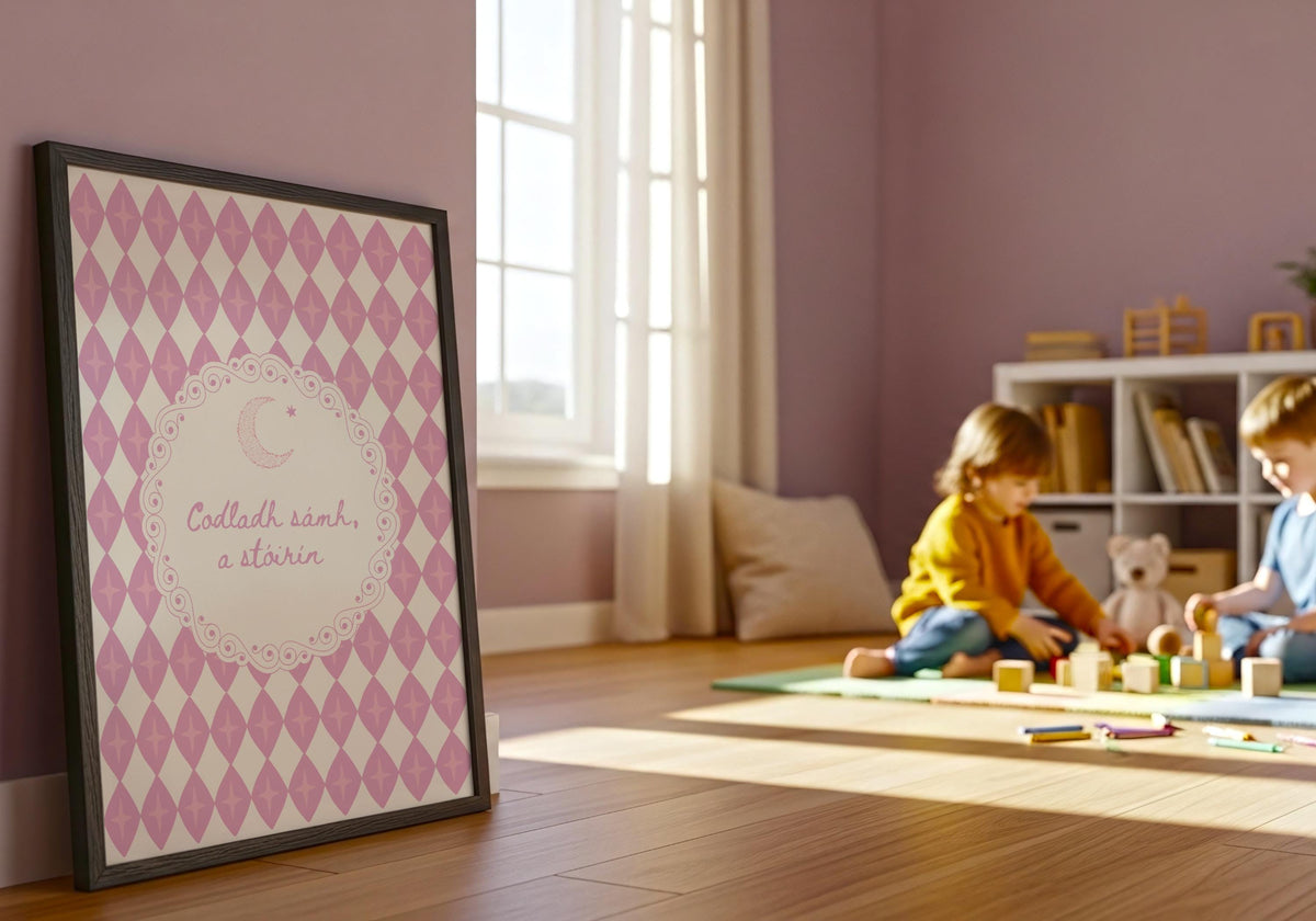 Codladh Sámh nursery print – mockup 3