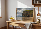 Ballybunion Cliffs vintage Irish oil painting print – wall mockup 6