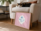 Codladh Sámh a Stóirín Pink Stripe Irish print – wall mockup 5